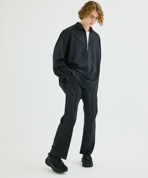 Name.(ネーム)の「【Name.】WOOL CHECK EASY SLACKS(スラックス・メンズ・ネイビー/ブラック・1/0)」の8枚目の写真