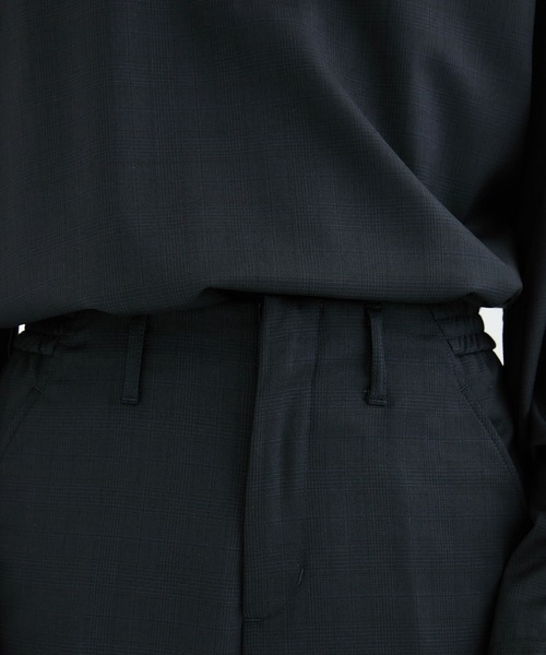 Name.(ネーム)の「【Name.】WOOL CHECK EASY SLACKS(スラックス・メンズ・ネイビー/ブラック・1/0)」の20枚目の写真