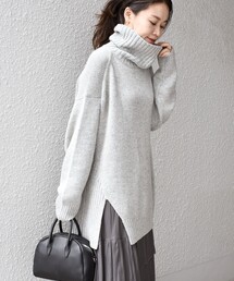 SHIPS | 〈手洗い可能〉サイドスリット タートルプルオーバー◇(ニット/セーター)