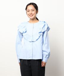 Te chichi CLASSIC（テチチクラシック）の「コットンブロードフリルブラウス（シャツ/ブラウス）」