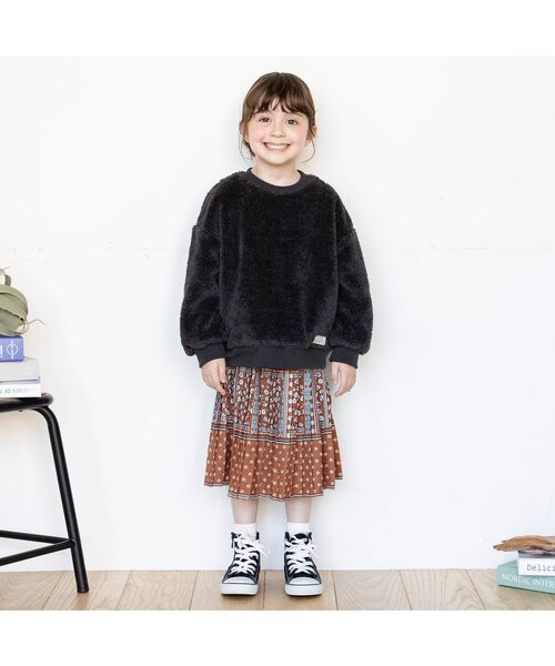 BREEZE（ブリーズ）の「総柄プリーツスカート（スカート・キッズ・ネイビー/ブラウン/ブラック・100/140/120）」の7枚目の写真