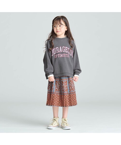 BREEZE（ブリーズ）の「総柄プリーツスカート（スカート・キッズ・ネイビー/ブラウン/ブラック・100/140/120）」の9枚目の写真