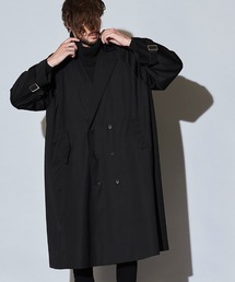 mj8201- ダブルブレストBIGロングコート