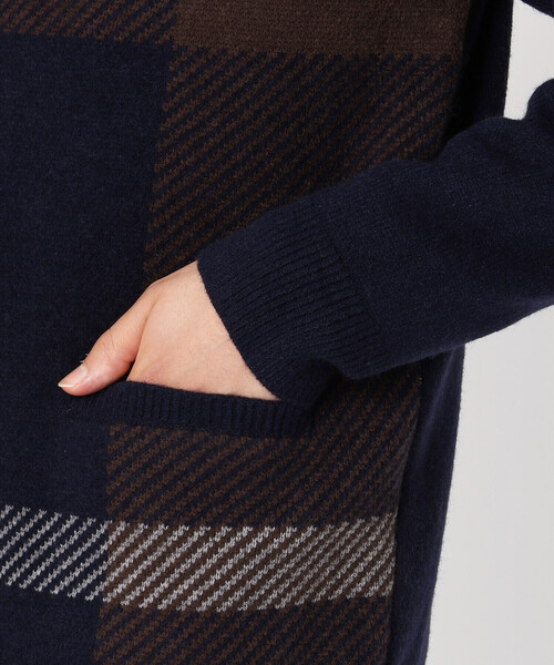 COMME CA ISM（コムサイズム）の「チェック柄 Ｖネックカーディガン（カーディガン/ボレロ・メンズ・ブラック/ネイビー/グレー・MEDIUM/LARGE）」の18枚目の写真