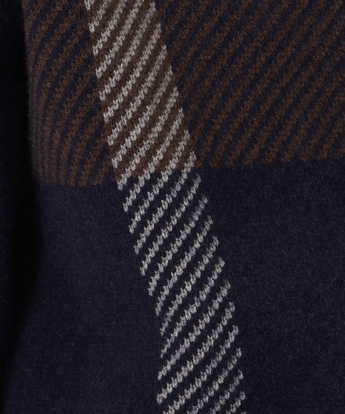 COMME CA ISM（コムサイズム）の「チェック柄 Ｖネックカーディガン（カーディガン/ボレロ・メンズ・ブラック/ネイビー/グレー・MEDIUM/LARGE）」の12枚目の写真