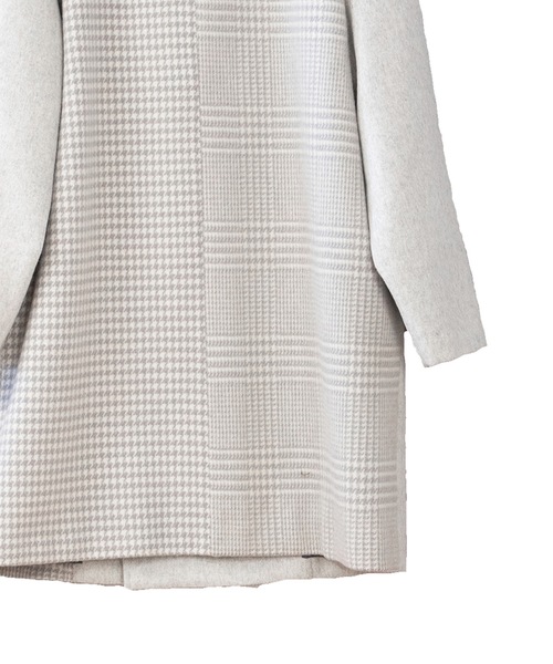 La SRIC(ラスリック)の「La SRIC / 3柄チェックCT(チェスターコート・レディース・ライトグレー/ブラック・38)」の19枚目の写真