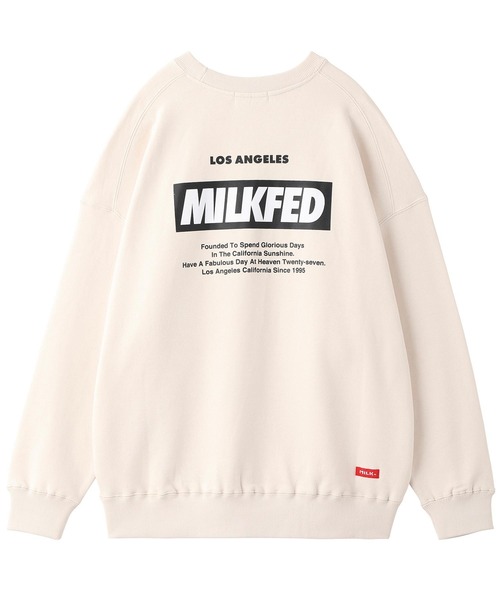 MILKFED.（ミルクフェド）の「SLANT LOGO BIG SWEAT CREW NECK