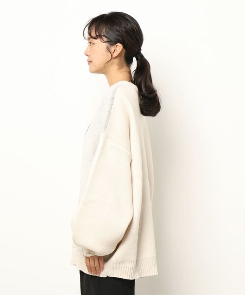 BONbazaar（ボンバザール）の「ネコジャガードニット（ニット/セーター・レディース・ホワイト系その他/ブラウン/ブルー系その他・FREE）」の4枚目の写真