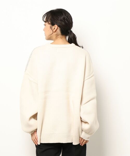 BONbazaar（ボンバザール）の「ネコジャガードニット（ニット/セーター・レディース・ホワイト系その他/ブラウン/ブルー系その他・FREE）」の5枚目の写真