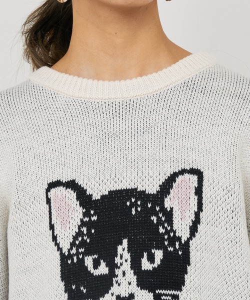 BONbazaar（ボンバザール）の「ネコジャガードニット（ニット/セーター・レディース・ホワイト系その他/ブラウン/ブルー系その他・FREE）」の19枚目の写真