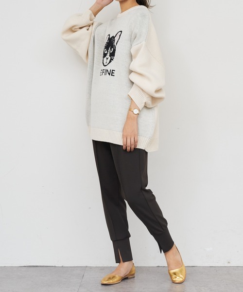 BONbazaar（ボンバザール）の「ネコジャガードニット（ニット/セーター・レディース・ホワイト系その他/ブラウン/ブルー系その他・FREE）」の7枚目の写真