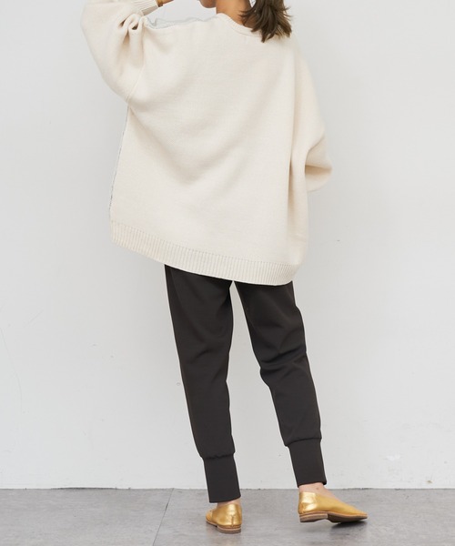 BONbazaar（ボンバザール）の「ネコジャガードニット（ニット/セーター・レディース・ホワイト系その他/ブラウン/ブルー系その他・FREE）」の10枚目の写真