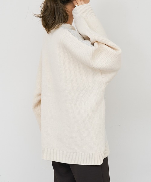 BONbazaar（ボンバザール）の「ネコジャガードニット（ニット/セーター・レディース・ホワイト系その他/ブラウン/ブルー系その他・FREE）」の13枚目の写真