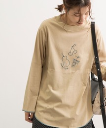 ギザギザステッチフルーツロングスリーブTee