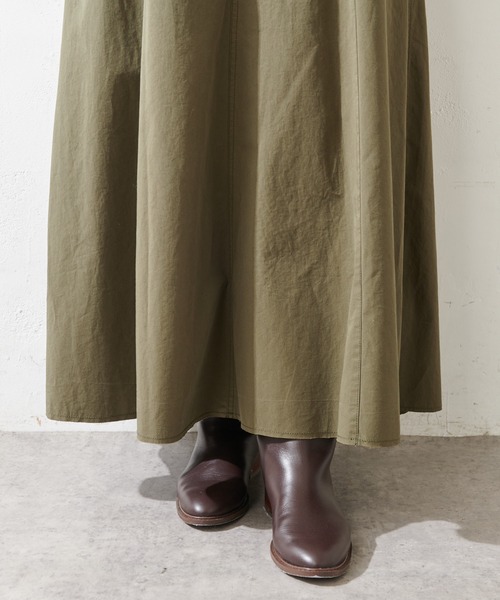 SHENERY（シーナリー）の「カットオフカーゴロングスカート（スカート・レディース・ブラック/カーキ・38/36）」の12枚目の写真