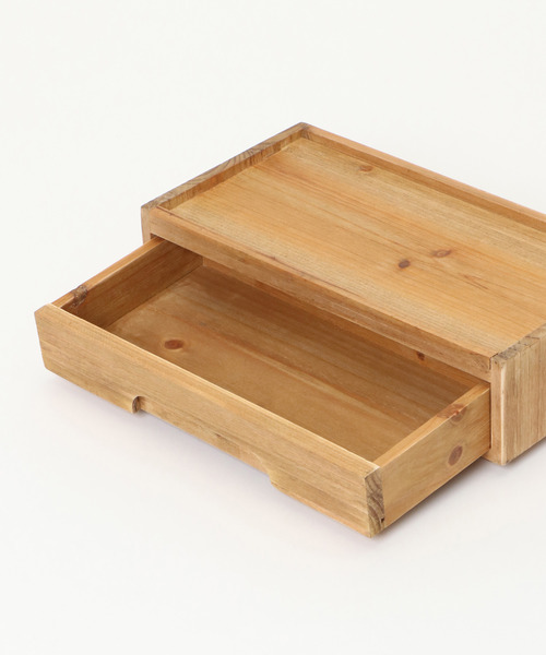 LBC（エルビーシー）の「【スタッキング対応アイテム】ウッド スタッキング 小物入れ S（収納グッズ・レディース・ブラウン/ライトブラウン・FREE）」の14枚目の写真