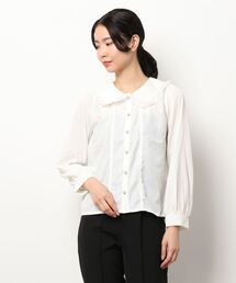 axes femme POETIQUE | ビジューブローチ付ＢＬ(シャツ/ブラウス)