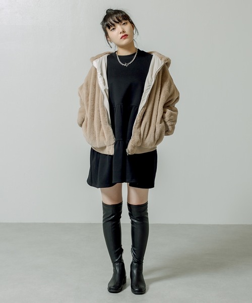 RASVOA(ラスボア)の「レザーニーハイブーツ(ブーツ・レディース・ブラック・M/L)」の8枚目の写真