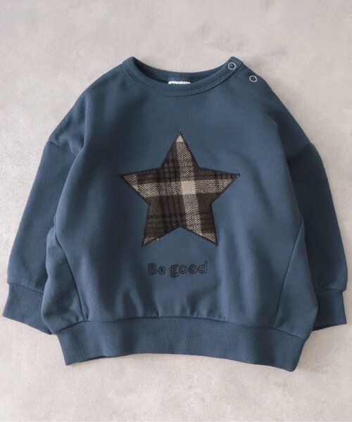 BREEZE by yumi.（ブリーズバイユミ）の「WEB限定 パッチワークトレーナー【BREEZE by yumi.】（スウェット・キッズ・ベージュ/ブラウン/カーキ/ネイビー・100/110/120/130/90/80/140）」の15枚目の写真