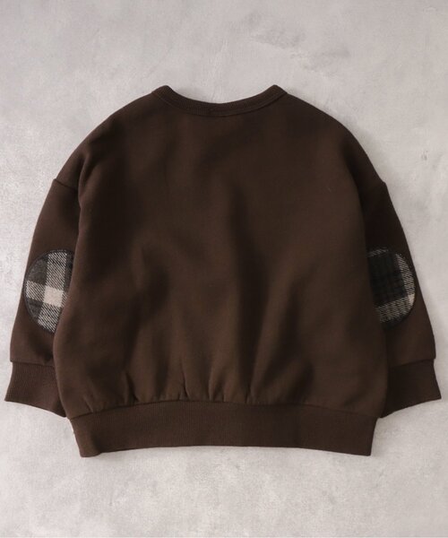 BREEZE by yumi.（ブリーズバイユミ）の「WEB限定 パッチワークトレーナー【BREEZE by yumi.】（スウェット・キッズ・ベージュ/ブラウン/カーキ/ネイビー・100/110/120/130/90/80/140）」の16枚目の写真