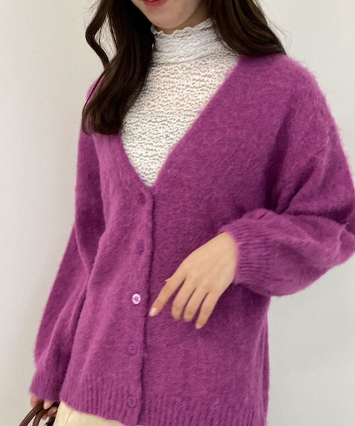 archives（アルシーヴ）の「ハイネックレースＴＯＰＳ（Tシャツ/カットソー・レディース・ブラウン/オフホワイト/ベージュ・MEDIUM）」の6枚目の写真