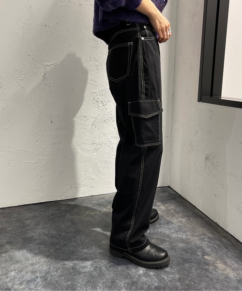 apres jour mignon（アプレジュールミニョン）の「カーゴパンツ【ZOZOTOWN限定アイテム】（カーゴパンツ・レディース・ボルドー/ブラック/ダークグリーン・MEDIUM/X-LARGE/SMALL）」の7枚目の写真