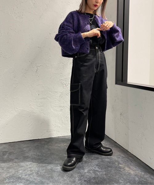 apres jour mignon（アプレジュールミニョン）の「カーゴパンツ【ZOZOTOWN限定アイテム】（カーゴパンツ・レディース・ボルドー/ブラック/ダークグリーン・MEDIUM/X-LARGE/SMALL）」の9枚目の写真