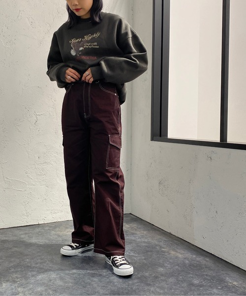 apres jour mignon（アプレジュールミニョン）の「カーゴパンツ【ZOZOTOWN限定アイテム】（カーゴパンツ・レディース・ボルドー/ブラック/ダークグリーン・MEDIUM/X-LARGE/SMALL）」の22枚目の写真