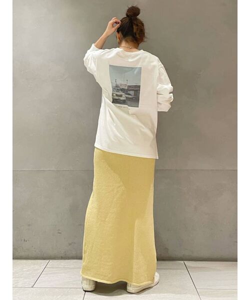 【新品　たぐつき】Ungrid♪バックフォトロングスリーブtee Ungrid（アングリッド）の「バックフォトプリントロングスリーブTee（T