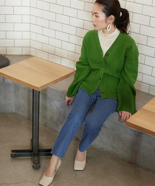 titivate(ティティベイト)の「スリムテーパードデニムパンツ(デニムパンツ・レディース・ホワイト系その他/ライトブルー/ブルー/ブラック・S/M/L)」の8枚目の写真