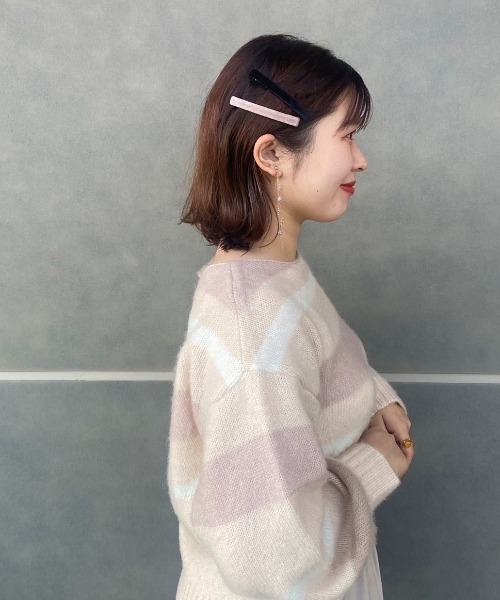 flower（フラワー）の「シンプリーベロアクリップ（ヘアピン・レディース・ブラック/ピンク・FREE）」の8枚目の写真