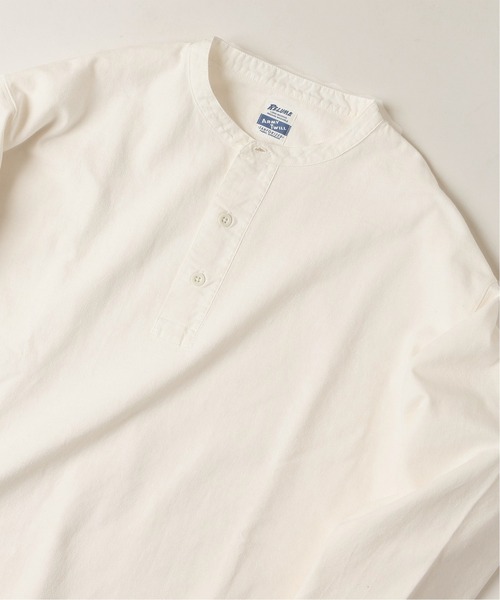 ARMY TWILL(アーミーツイル)の「【ARMY TWILL / アーミーツイル】別注 ヘンリーネック ロンT(Tシャツ/カットソー・メンズ・ホワイト/ブラック/ベージュ・MEDIUM/LARGE)」の2枚目の写真