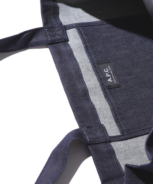 A.P.C.☆DANIELA ロゴ コットン ショルダーバッグ インディゴ A.P.C.（アーペーセー）の「A.P.C./アーペーセー shopping
