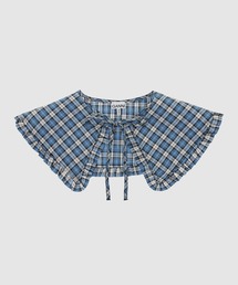 GANNI | Seersucker Check Frill Collar(付け襟)