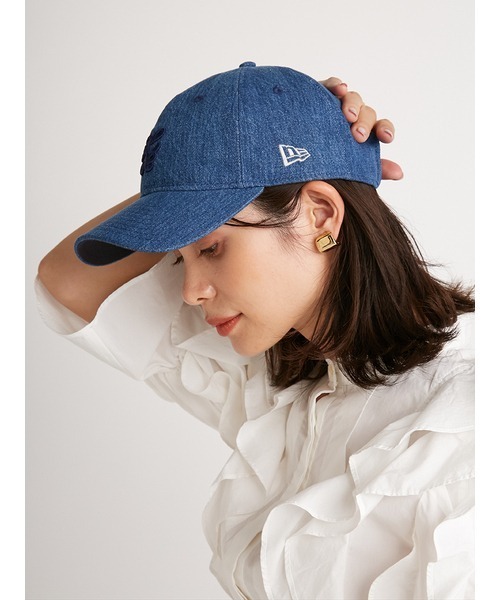 SNIDEL(スナイデル)の「【SNIDEL|NEW ERA】コラボキャップ(キャップ・レディース・ブルー/ネイビー/ホワイト/ピンクベージュ・FREE)」の3枚目の写真