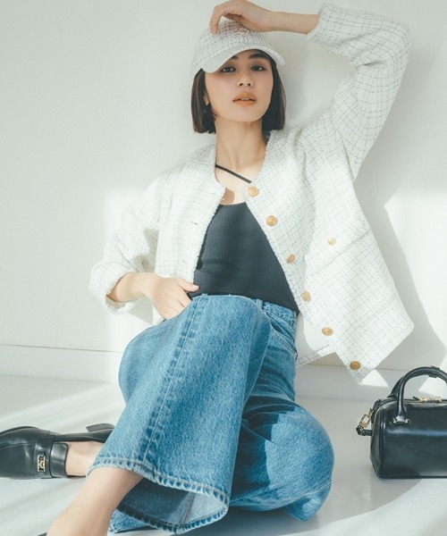 SNIDEL(スナイデル)の「【SNIDEL|NEW ERA】コラボキャップ(キャップ・レディース・ブルー/ネイビー/ホワイト/ピンクベージュ・FREE)」の5枚目の写真