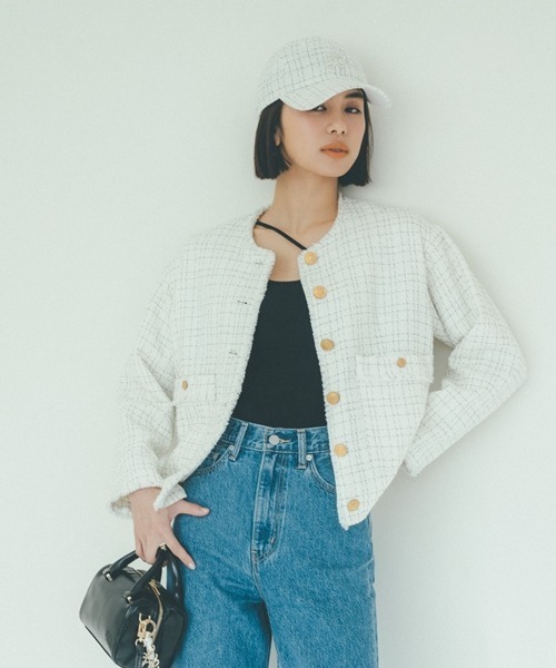 SNIDEL(スナイデル)の「【SNIDEL|NEW ERA】コラボキャップ(キャップ・レディース・ブルー/ネイビー/ホワイト/ピンクベージュ・FREE)」の6枚目の写真