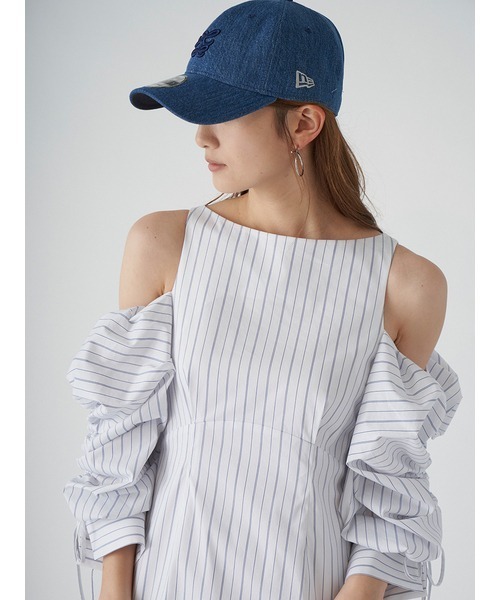 SNIDEL(スナイデル)の「【SNIDEL|NEW ERA】コラボキャップ(キャップ・レディース・ブルー/ネイビー/ホワイト/ピンクベージュ・FREE)」の8枚目の写真