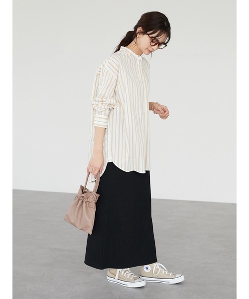 CRAFT STANDARD BOUTIQUE（クラフトスタンダードブティック）の「【追加】リブロングスカート　＊◆（スカート・レディース・ブラック/カーキ・FREE）」の22枚目の写真