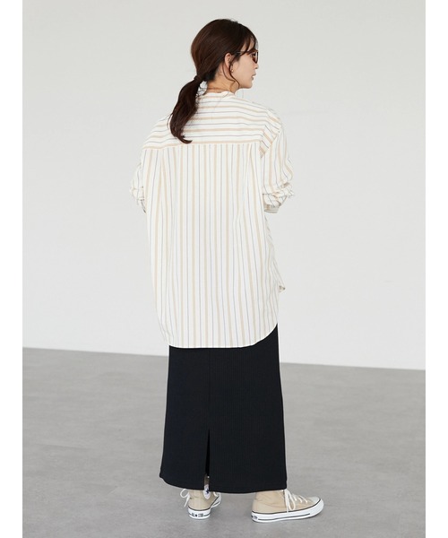 CRAFT STANDARD BOUTIQUE（クラフトスタンダードブティック）の「【追加】リブロングスカート　＊◆（スカート・レディース・ブラック/カーキ・FREE）」の18枚目の写真