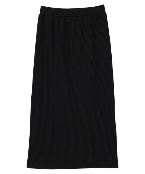 CRAFT STANDARD BOUTIQUE（クラフトスタンダードブティック）の「【追加】リブロングスカート　＊◆（スカート・レディース・ブラック/カーキ・FREE）」の10枚目の写真