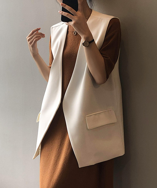 c.u.l（シーユーエル）の「ベスト（ベスト・レディース・ブラック・M）」の8枚目の写真