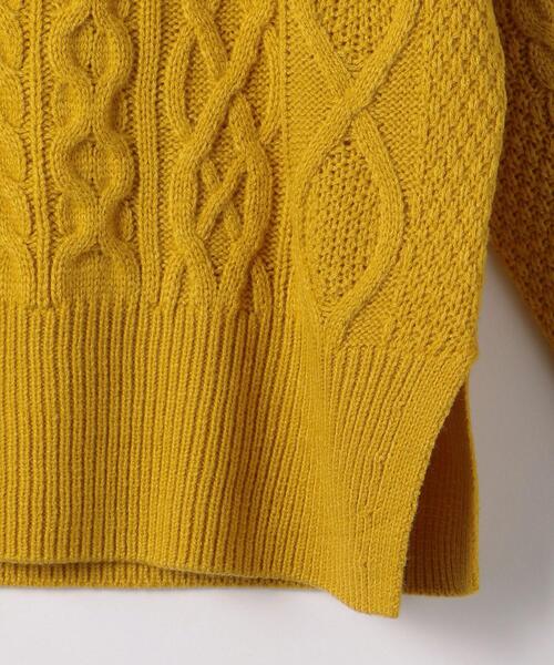 UNITED ARROWS LTD. OUTLET（ユナイテッドアローズアウトレット）の「＜A DAY IN THE LIFE＞アラン クルーネックニット（ニット/セーター・レディース・ホワイト・FREE）」の5枚目の写真