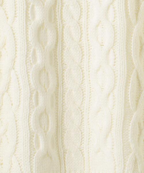 UNITED ARROWS LTD. OUTLET（ユナイテッドアローズアウトレット）の「＜A DAY IN THE LIFE＞アラン クルーネックニット（ニット/セーター・レディース・ホワイト・FREE）」の7枚目の写真