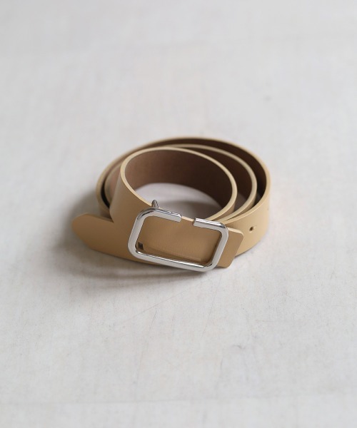 Bab（バブ）の「スクエアバックルカラーベルト（ベルト・レディース・サックスブルー/ブラック/ベージュ/イエロー・ONESIZE）」の17枚目の写真