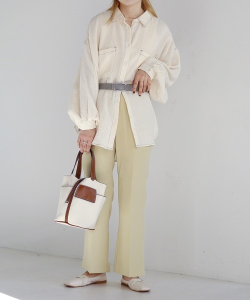 Bab（バブ）の「スクエアバックルカラーベルト（ベルト・レディース・サックスブルー/ブラック/ベージュ/イエロー・ONESIZE）」の15枚目の写真