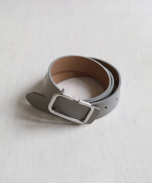 Bab（バブ）の「スクエアバックルカラーベルト（ベルト・レディース・サックスブルー/ブラック/ベージュ/イエロー・ONESIZE）」の19枚目の写真