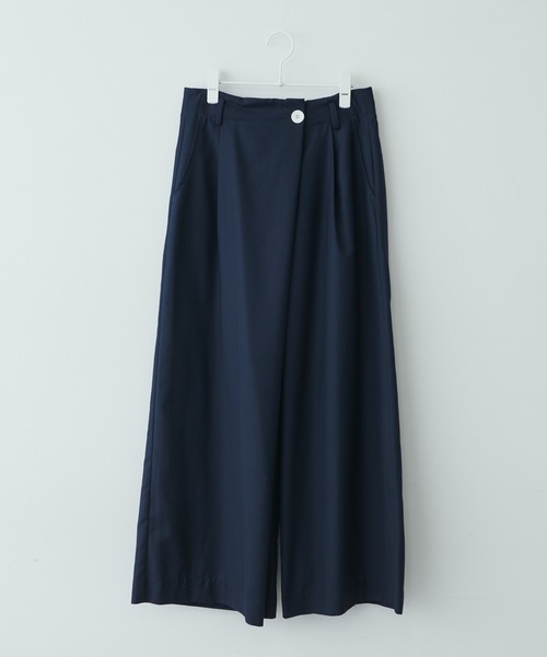 PUAL CE CIN（ピュアルセシン）の「大人見えワイドパンツ（その他パンツ・レディース・ネイビー/グレー・FREE）」の3枚目の写真