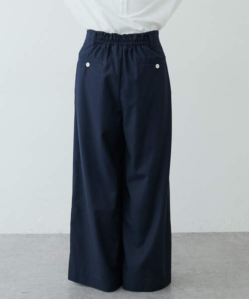 PUAL CE CIN（ピュアルセシン）の「大人見えワイドパンツ（その他パンツ・レディース・ネイビー/グレー・FREE）」の8枚目の写真