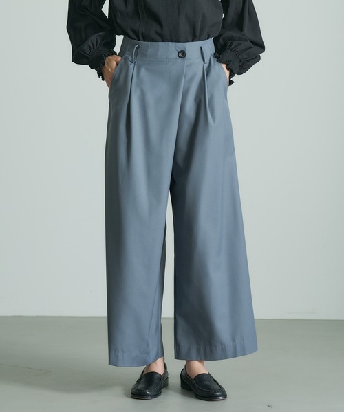 PUAL CE CIN（ピュアルセシン）の「大人見えワイドパンツ（その他パンツ・レディース・ネイビー/グレー・FREE）」の19枚目の写真